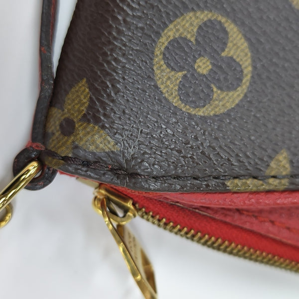 PALLAS BB Monogram Coated Canvas Brown