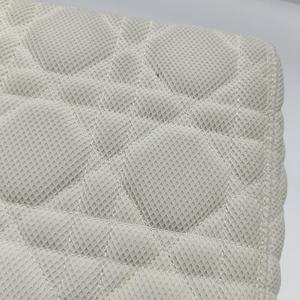 Lady D-Lite Medium Cannage Fabric White