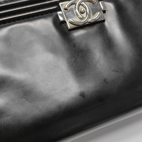BOY CHANEL WOC Patent Leather Black
