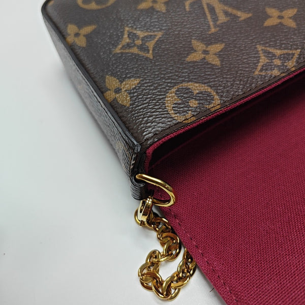 FÉLICIE Monogram Coated Canvas Brown