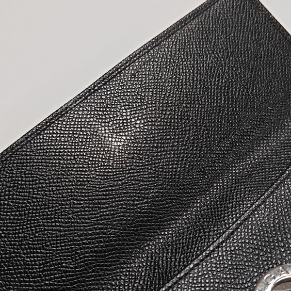 BVLGARI Calfskin Black Wallet