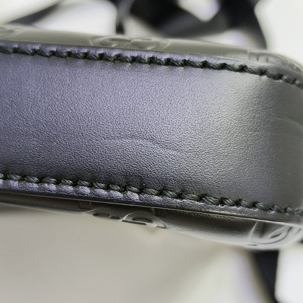 Signature Medium Monogram Calfskin Black