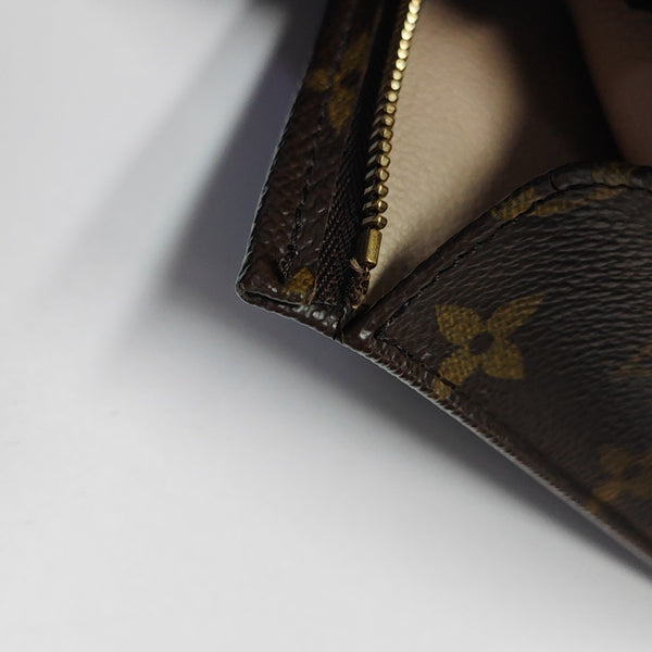 TOILET POCKET 19 Monogram Coated Canvas Brown