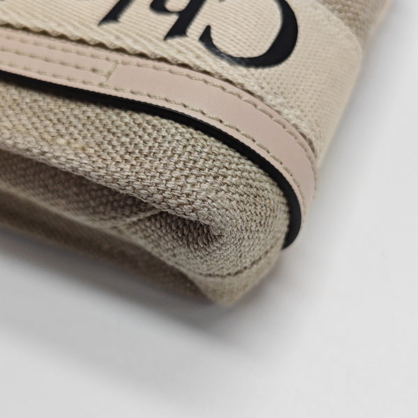 Authenticated pre-owned Woody Fabric Beige - Shoulder Bag at Looply