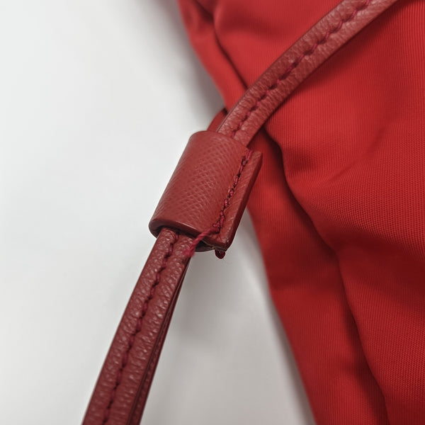 Nylon Tote Bag Red