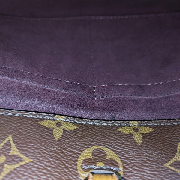 MONTAIGNE BB Monogram Coated Canvas Brown