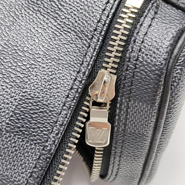 Damier Graphite Coated Canvas Clutch Gray