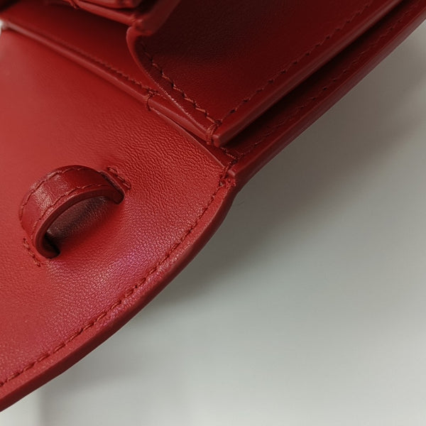 Gancio Small Calfskin Red