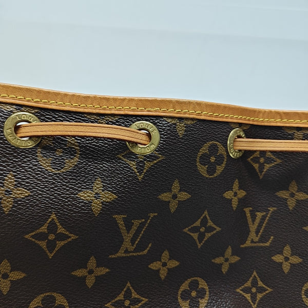 NOÉ BB Monogram Coated Canvas Brown
