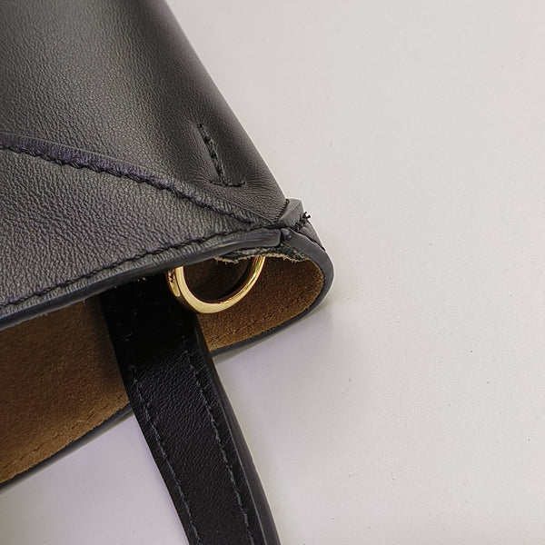 Puzzle Fold Mini Calfskin Black