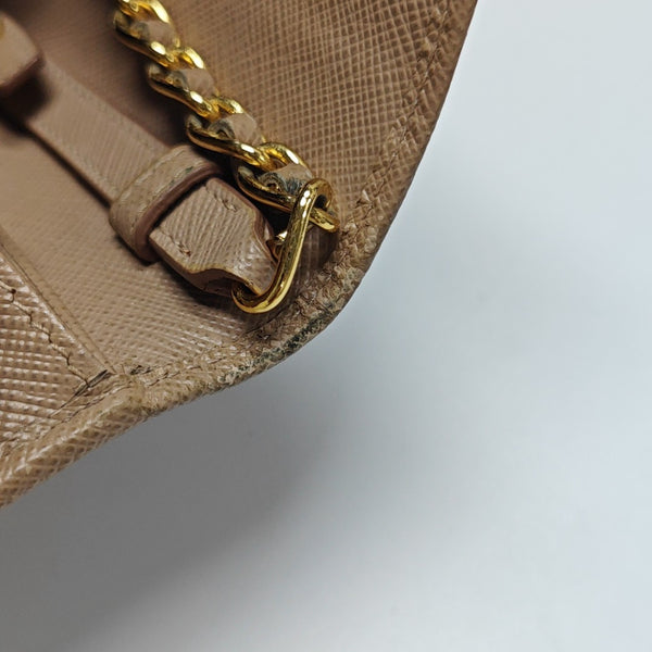 Mini Bag Saffiano Calfskin Beige