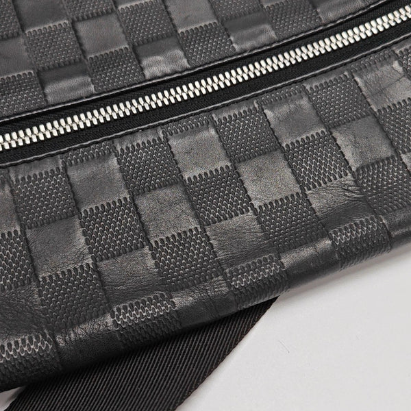 DISTRICT PM Damier Graphite Calfskin Black