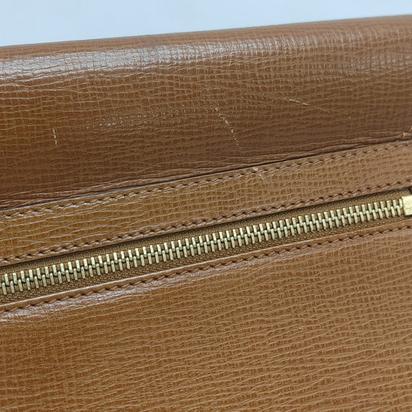 Calfskin Clutch Brown