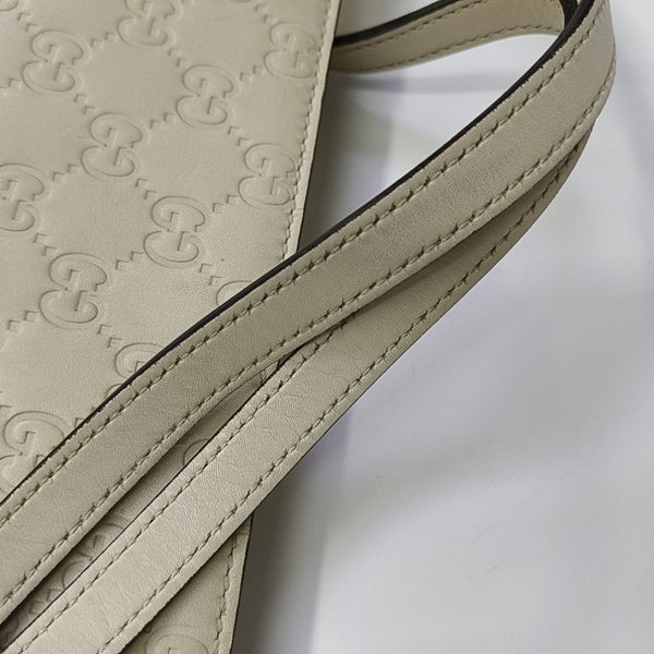 Monogram Calfskin Tote Bag White