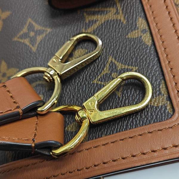 DAUPHINE MM Monogram Coated Canvas Brown