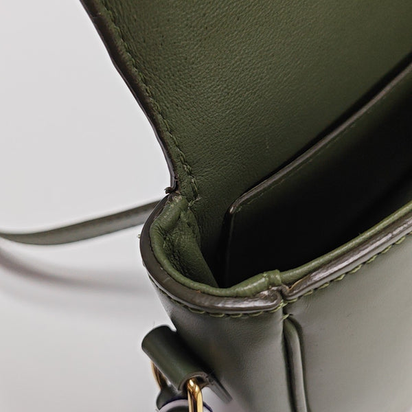 CRÉCY Small Calfskin Green