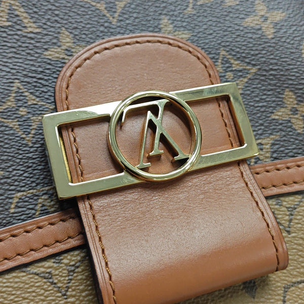 Monogram Coated Canvas Backpack PM Brown