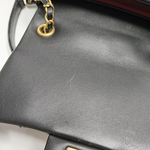 IN THE LOOP Small Quilted Lambskin Black