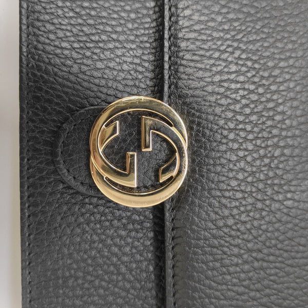 Interlocking G Small Calfskin Black