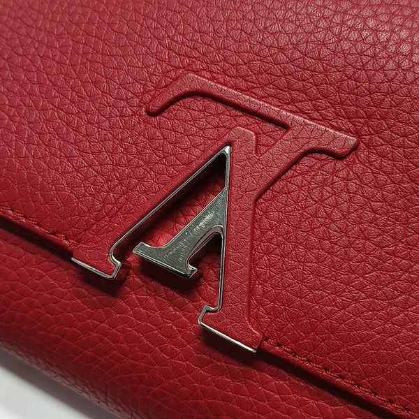 CAPUCINES MM Calfskin Red