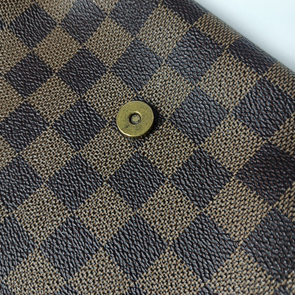 MUSETTE TANGO Damier Ebene Coated Canvas Brown