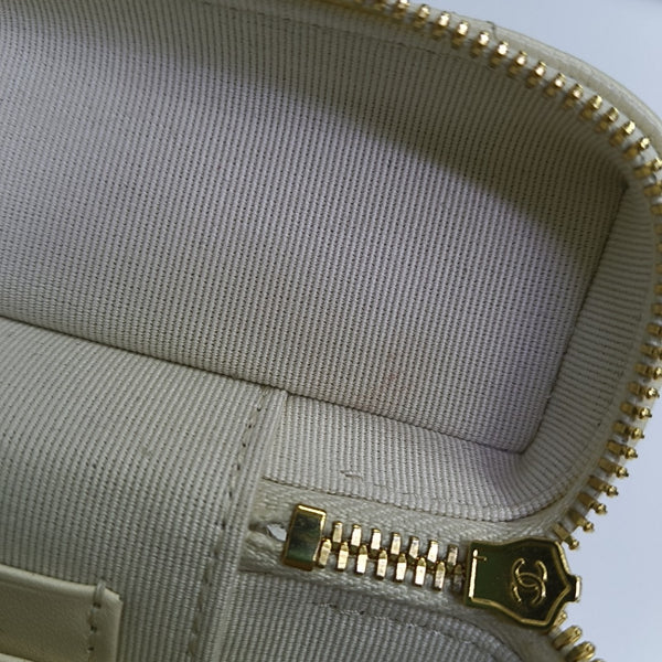 Quilted Grained Calfskin Shoulder Bag Yellow