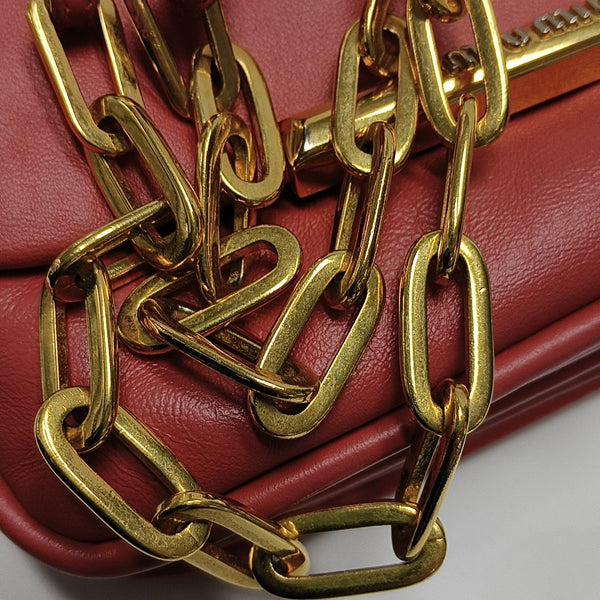 Lambskin Shoulder Bag Red