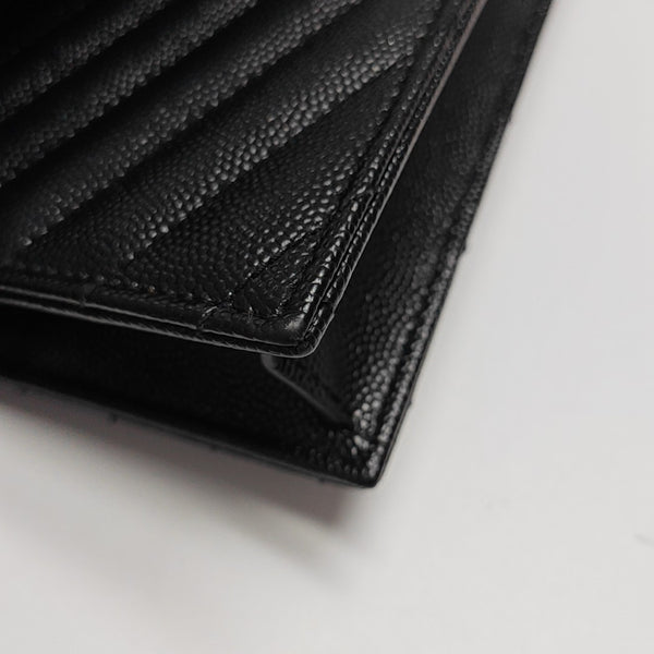 MONOGRAM Chevron Calfskin Black