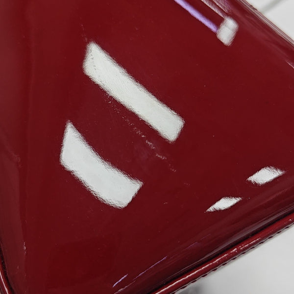 Lady Dior Medium Cannage Patent Leather Red