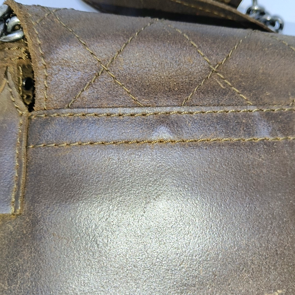 Quilted Calfskin Brown