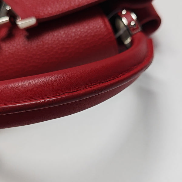 Capucines MM Piel de becerro Rojo