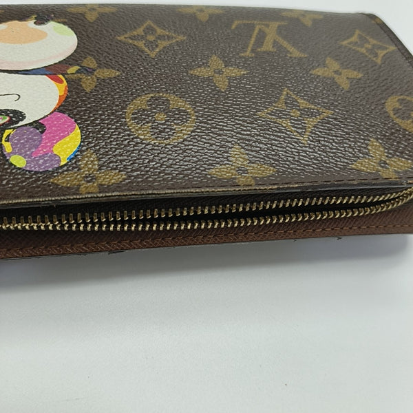 ZIPPY Monogram Coated Canvas Brown Wallet