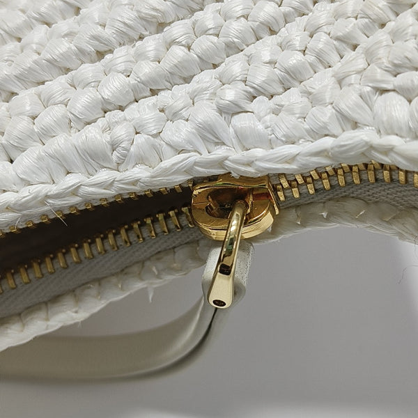 Fabric Shoulder Bag White
