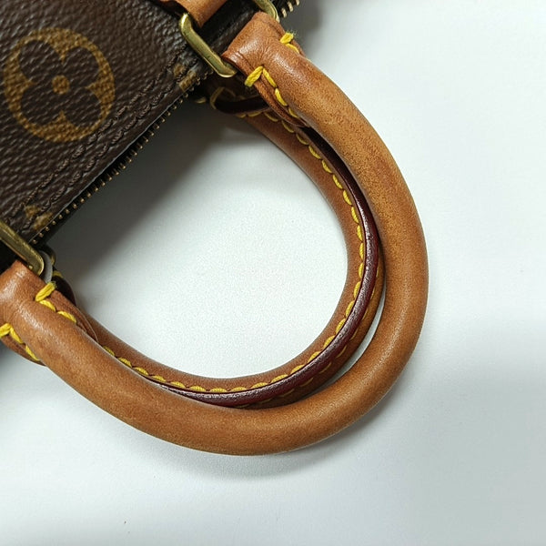 SPEEDY Nano Monogram Coated Canvas Brown