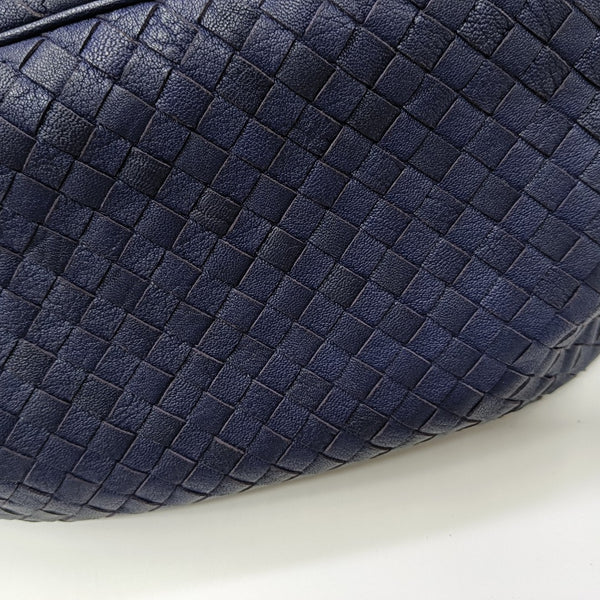 Lambskin Top Handle Bag Blue