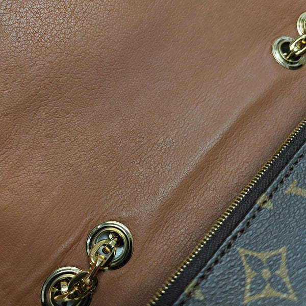 MARCEAU Monogram Coated Canvas Brown