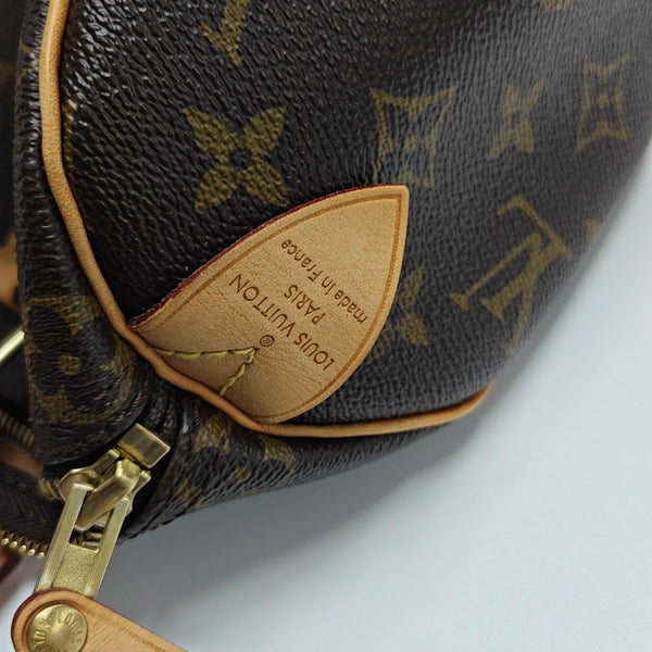 SPEEDY 25 Monogram Coated Canvas Brown