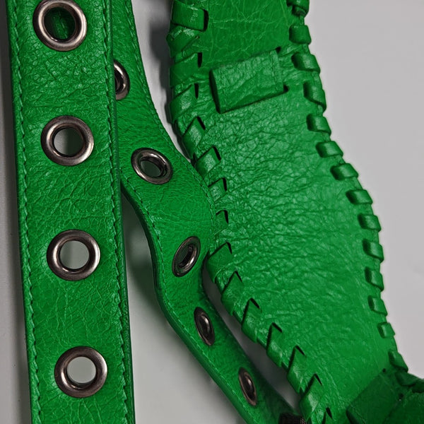 Le Cagole Mini Lambskin Green