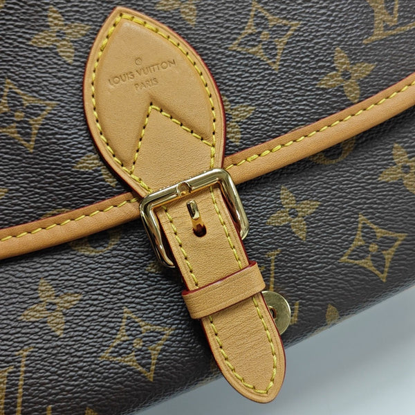 DIANE Monogram Coated Canvas Brown