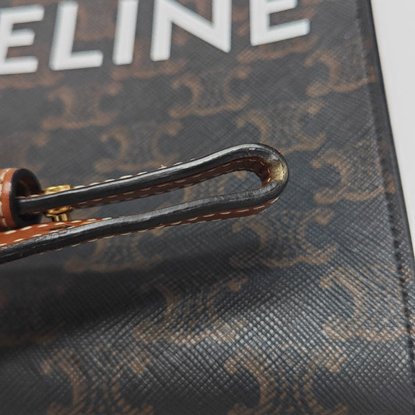 CABAS CELINE Mini Coated Canvas Brown