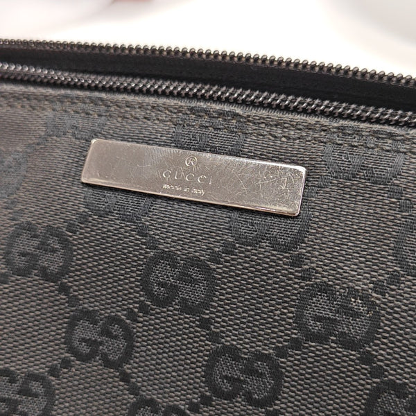 Boat Pochette Monogram Canvas Black