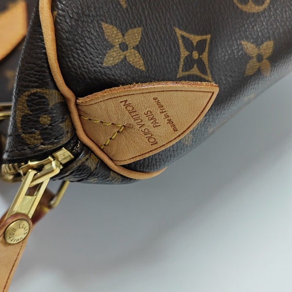 SPEEDY 25 Monogram Coated Canvas Brown