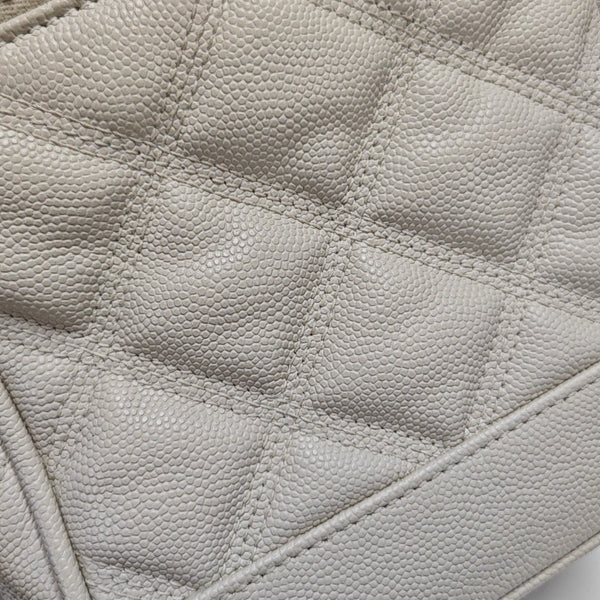 80'S VANITY Quilted Calfskin White