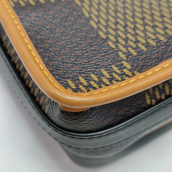 AMAZON Nano Damier Ebene Coated Canvas Brown