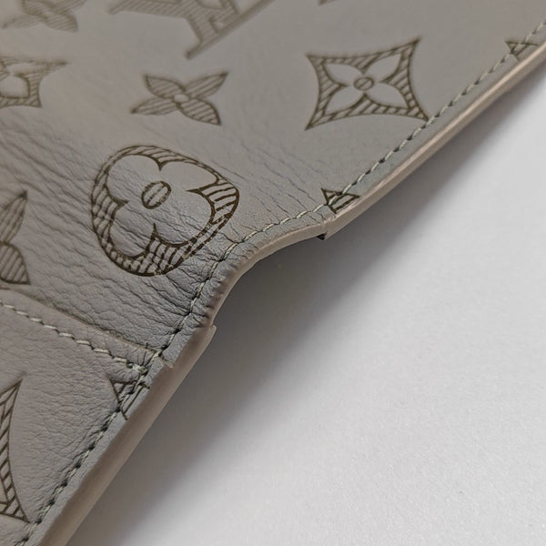 SLENDER Monogram Calfskin Gray Card Holder