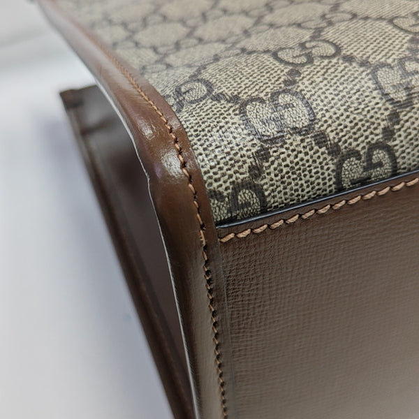 Retro Small Monogram Coated Canvas Brown