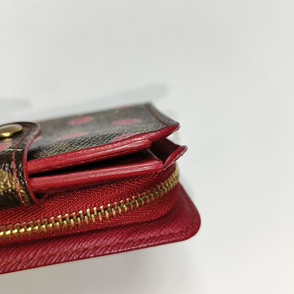 Monogram Coated Canvas Wallet Brown