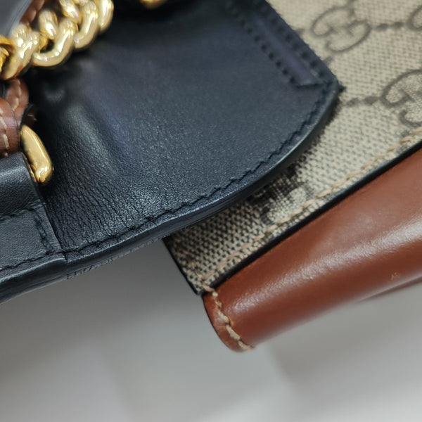 Padlock Mini Monogram Coated Canvas Black