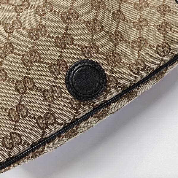 Monogram Canvas Shoulder Bag Brown