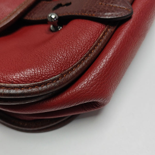 Calfskin Shoulder Bag Red
